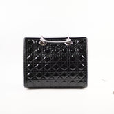 Christian Dior Large Lady Dior Black Patent